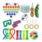 Фиджет-пакет, сенсорный игрушечный костюм, игрушки для снятия стресса, тревожность, снятие стресса, пузырьки-фиджеты, игрушки для детей, взрослых, с простым зажимом