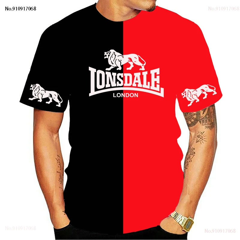 

2021 New T-Shirt Tops Summer 100% Polyester Funny T-Shirt Short Sleeve T-Shirt Men's Fashion Brand Lonsdale Prints Women's and M