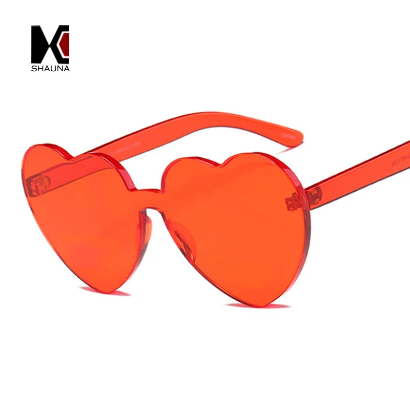 Женские очки шауна негабаритный яркие цвета с сердечками модные толстыми