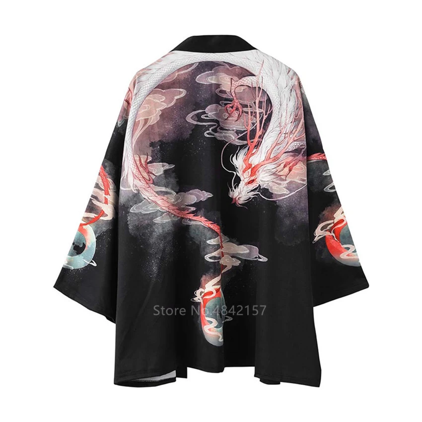 Японский Стиль древневосточной серия укиё э узор в виде дракона халаты