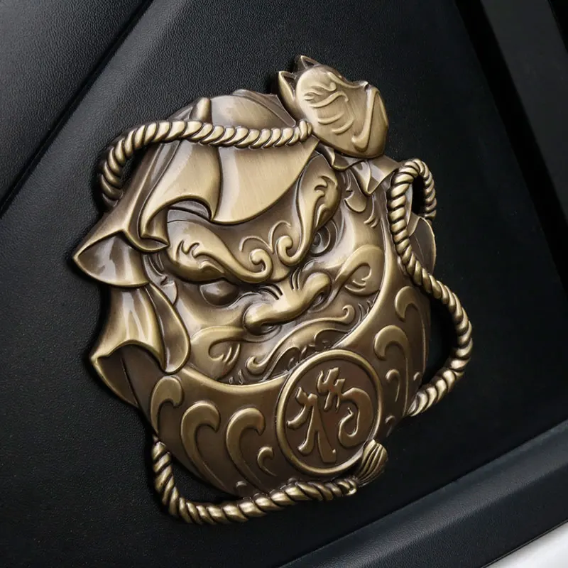 Японская Prajna Автомобильная наклейка эмблема Hannya Наклейка 3D металлический значок