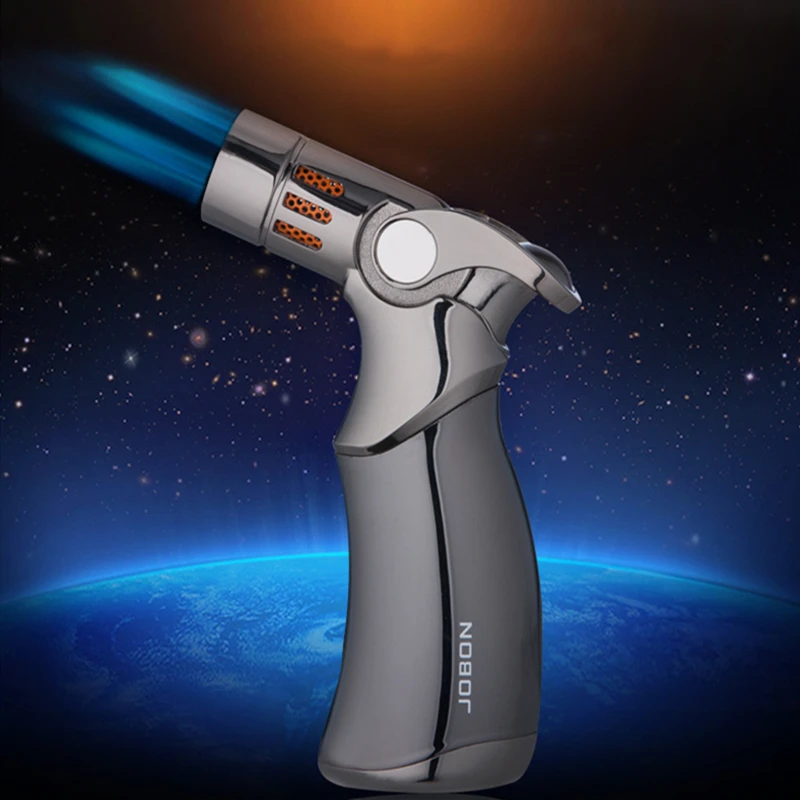 Турбо зажигалка бензиновая Зажигалка для сигар 4 струи многоразовая