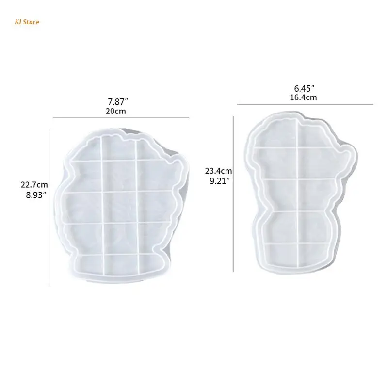 

DIY Afro Female Tray Epoxy Resin Mold Fruit Serving Board Casting Silicone Mould