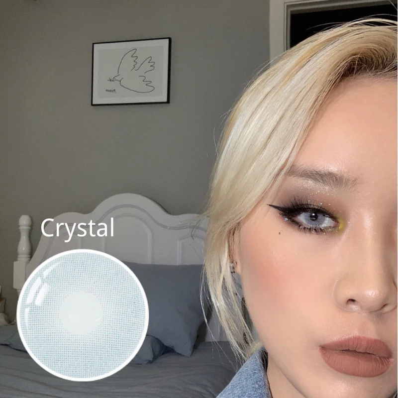 bio essence 1pair colored contact lenses dioptric comfortable soft lens color eyes natural blue lenses with prescription diopter free global shipping