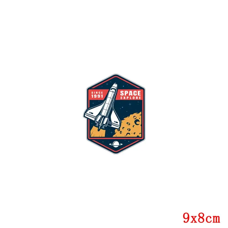 ND-TH1907 Nicediy НЛО инопланетянин нашивки теплопередача виниловая наклейка астронавт Вселенная железо на переводах для одежды термопередача аппликация - Цвет: ND-TH1907