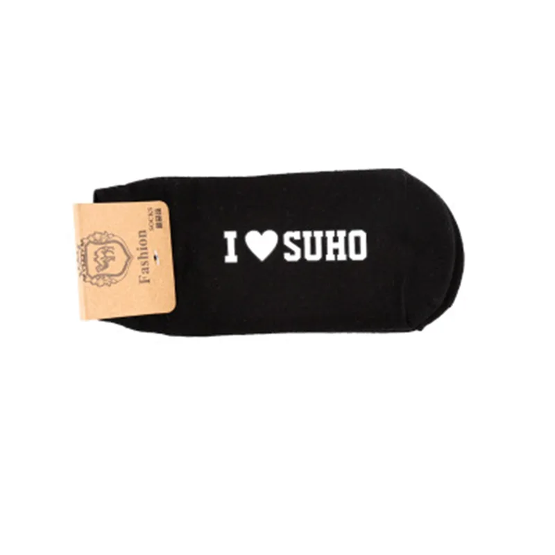 SUHO EXO с именами членов группы печати XIUMIN SUHO LAY BAEKHYUN CHEN CHANYEOL D.O. Носки-лодочки короткие носки LJJ197 - Цвет: SUHO
