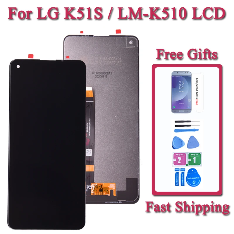 

Экран для LG K51S LMK510EMW LM-K510EMW, ЖК-дисплей, цифровой преобразователь экрана в сборе, запчасти для дисплея K510