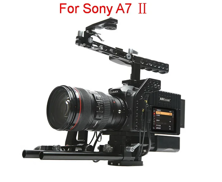 for Sony A7 ii ASXMOV-Scorpion плечевой держатель видео стабилизатор Матовая коробка DSLR камера установка для sony A7R2/A7S2/A72 для Panasonic GH5/GH4 - Цвет: for Sony A7 ii