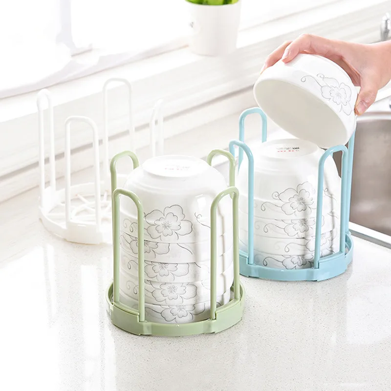 

1pc Plastic Bowl Storage Shelf Kitchen Chopsticks Storage Leakage Shelf