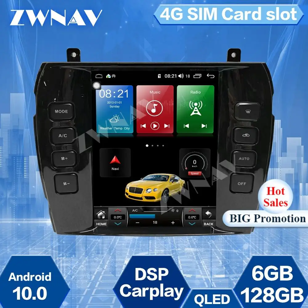 

6+128G DSP IPS Carplay Android 10 Multimedia Stereo For Jaguar S-TYPE GPS Navigation Receiver Radio Video Audio Player Head Unit