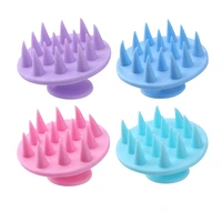pointed tip silicone scalp massage comb shampoo massage brush head acupoint therapy comb health care hair washing brush