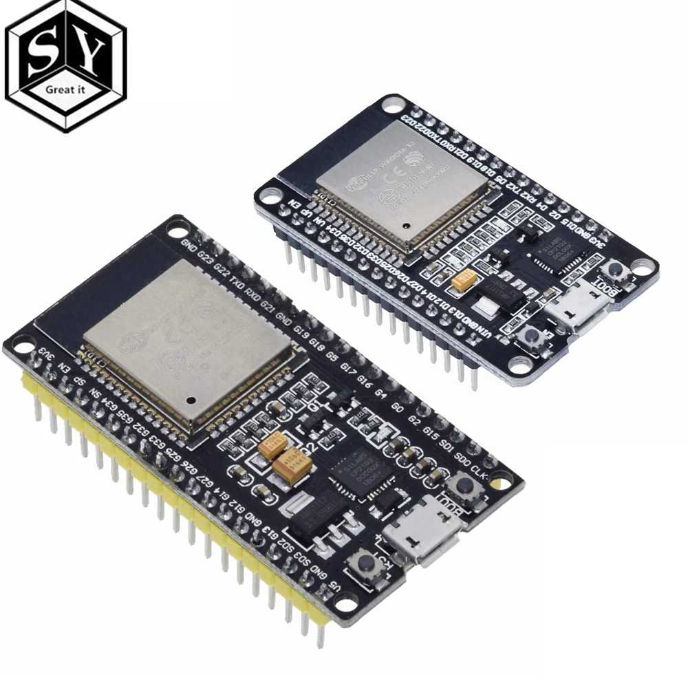 ESP32 ESP-32 ESP32S ESP-32S CP2102 беспроводной WiFi Bluetooth макетная плата Micro USB двухъядерный усилитель мощности фильтрующий модуль