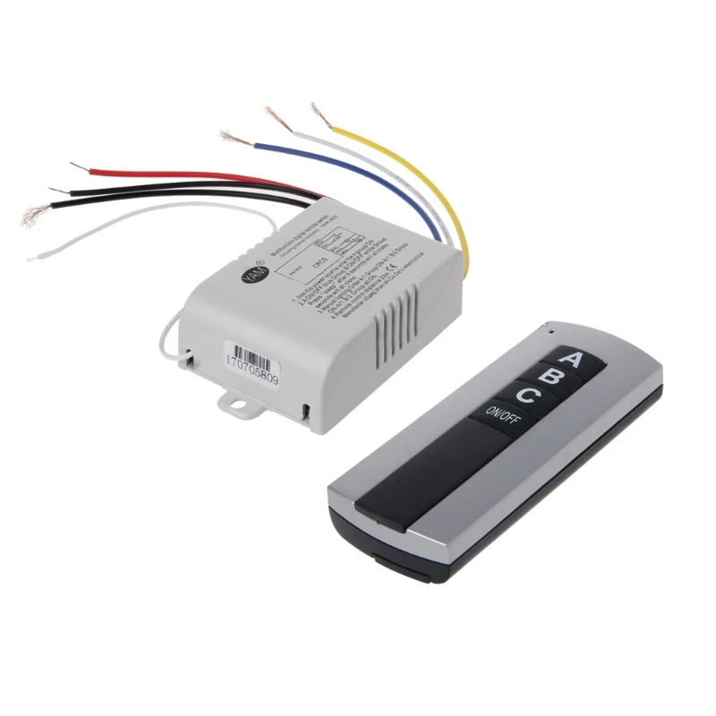 

2021 New Wireless 3 Channel ON/OFF Lamp Remote Control Switch Receiver Transmitter