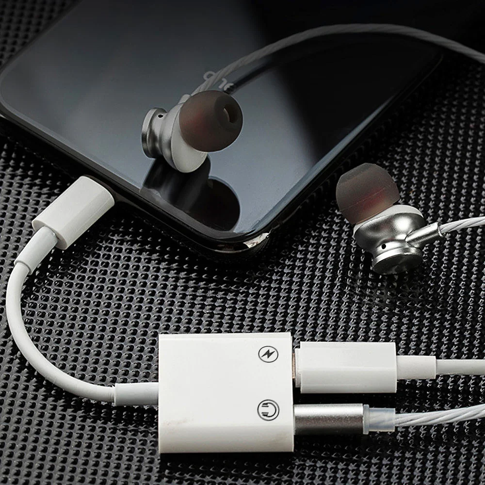 Для Lightning/3,5 мм разъем аудио преобразователь для наушников 2 в 1 Bluetooth адаптер для наушников зарядный разветвитель Aux кабель для iPhone 7 8