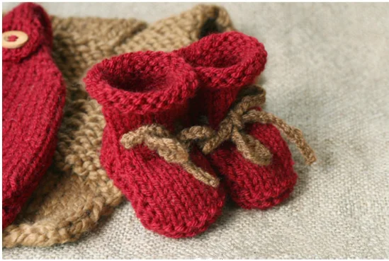 Детская одежда для съемки костюм новорожденных помидоров красный хлопковый