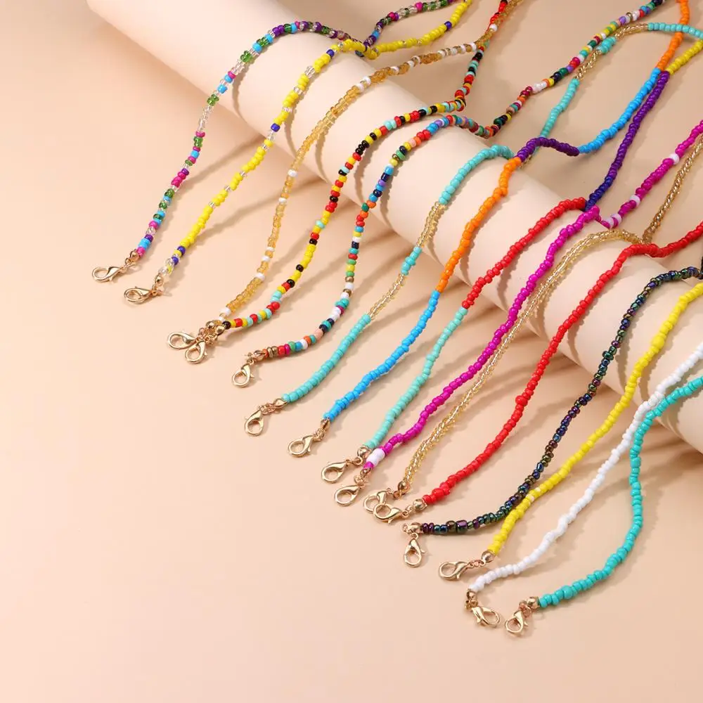 

2021 Multicolor Beads Face Mask Chain Holder Women Sunglasses Eyeglasses Lanyards Hanging Neck Strap Chain Necklace Accessories