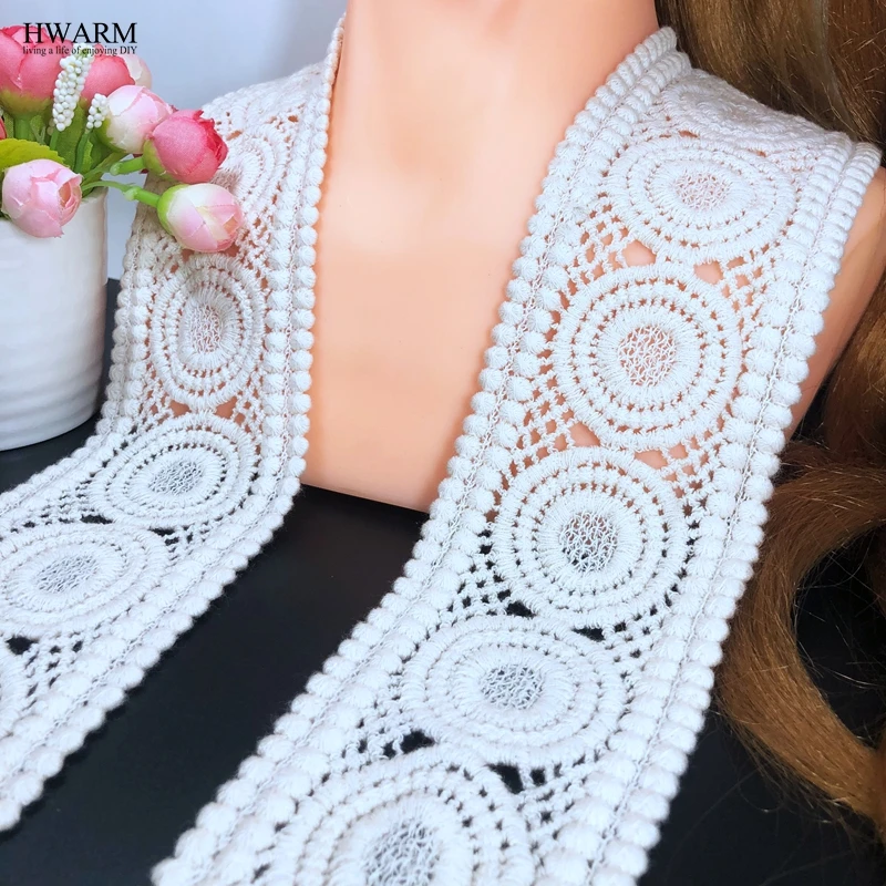 Хлопковая кружевная ткань HWARM 5 ярдов 2020 | Дом и сад
