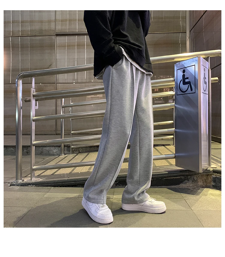 

Straight Harem Pants Sweatpants Male Korean Man Loose Casual Pants Woman Spring Streetwear Cn(origin) Full Length Four Seasons