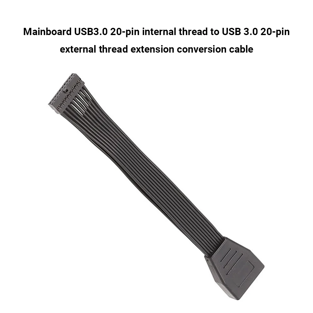 

Motherboard USB 3.0 19Pin 20Pin Female to USB 3.0 19pin 20 Pin Male Mainboard Extension Conversion Connecting Cable for PC