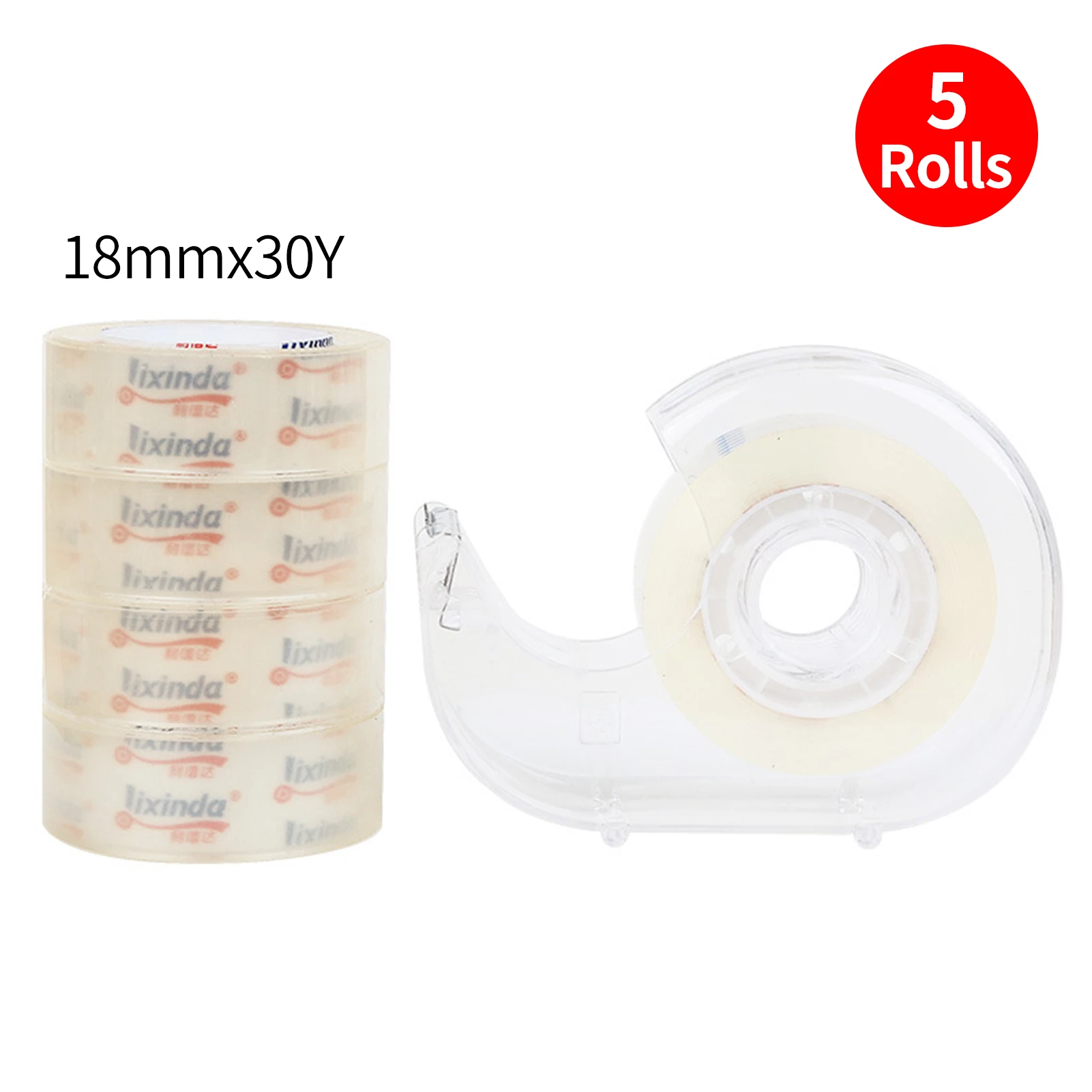 

Transparent Adhesive Tape Stationery Clear Hand-teared Tape Single-sided Strong Sticky Typo for Office Home Handcraft Art
