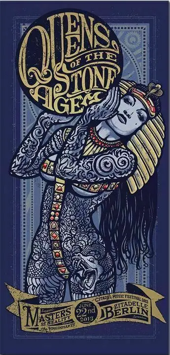 

Queens of the Stone Age MUSIC CONCERT METAL TIN SIGN POSTER WALL PLAQUE