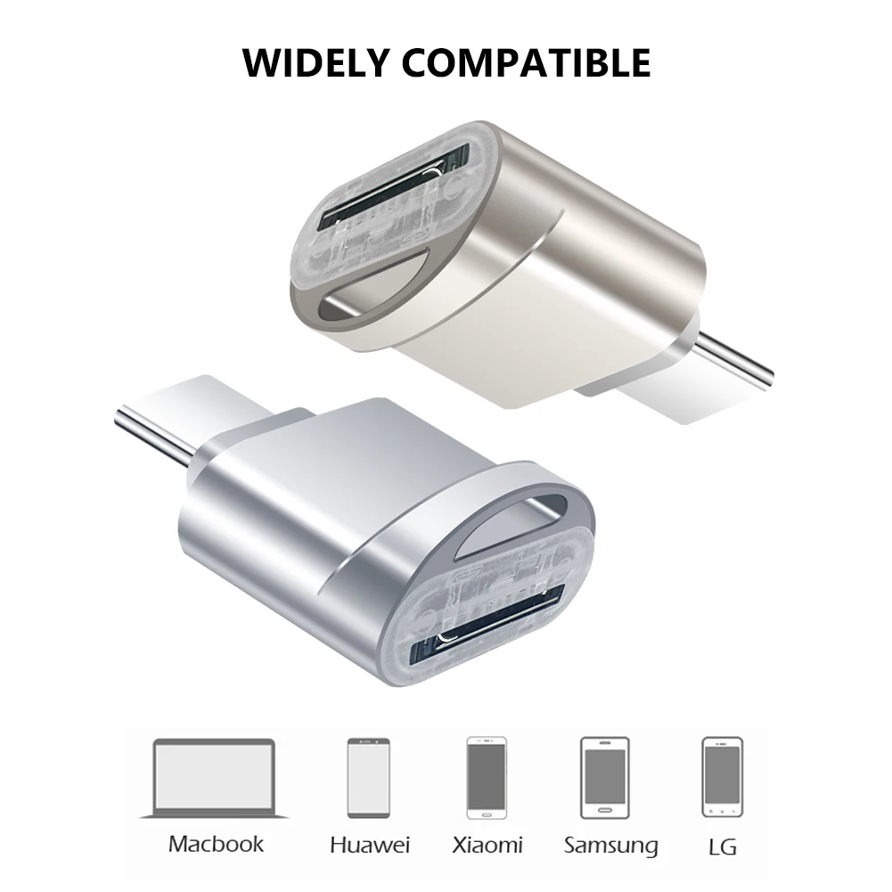 Портативный USB 3. 0 Type-C устройство для чтения смарт-карт памяти | Компьютеры и офис