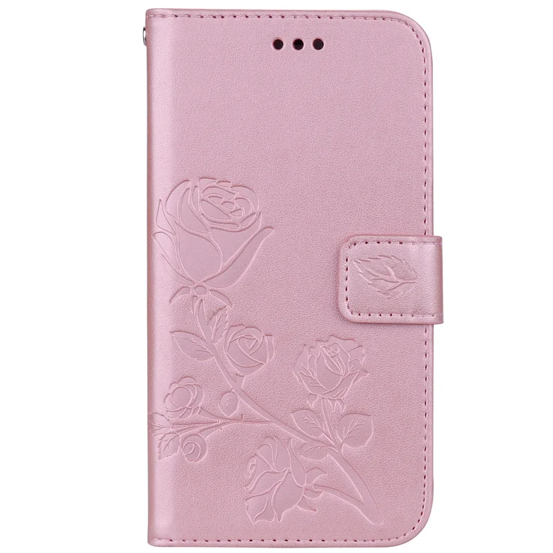 Роскошный кожаный чехол книжка с розами для iPhone 11 Pro X XS MAX XR 6 6S 7 8 Plus 5 5S Чехол