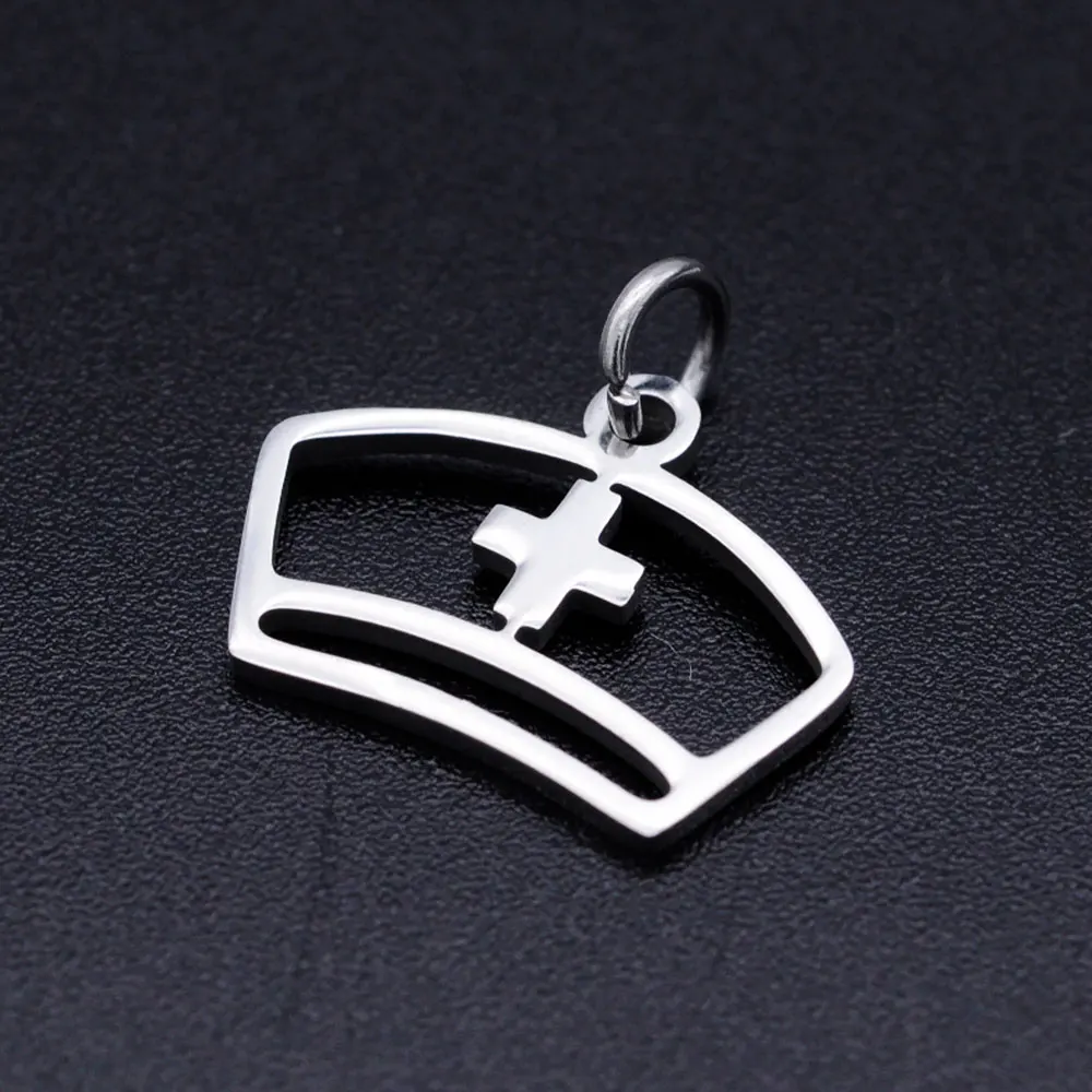 5 шт./лот Очаровательная подвеска из нержавеющей стали 316L в виде медсестры сделай