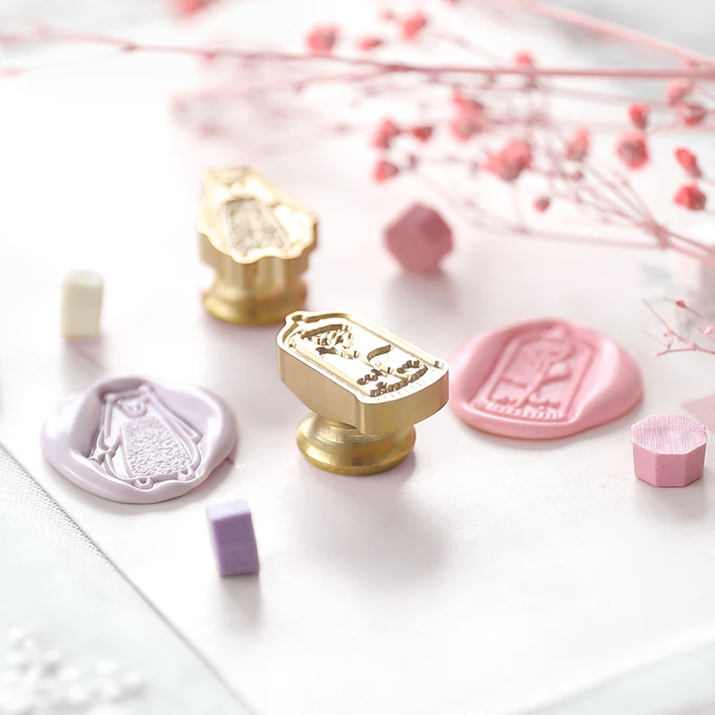 

Titmouse Rose Wax Stamp Special-shaped Embossed Lacquer Seal Mini Literary Series Hand Account Love Letter Sealing Wax Seal