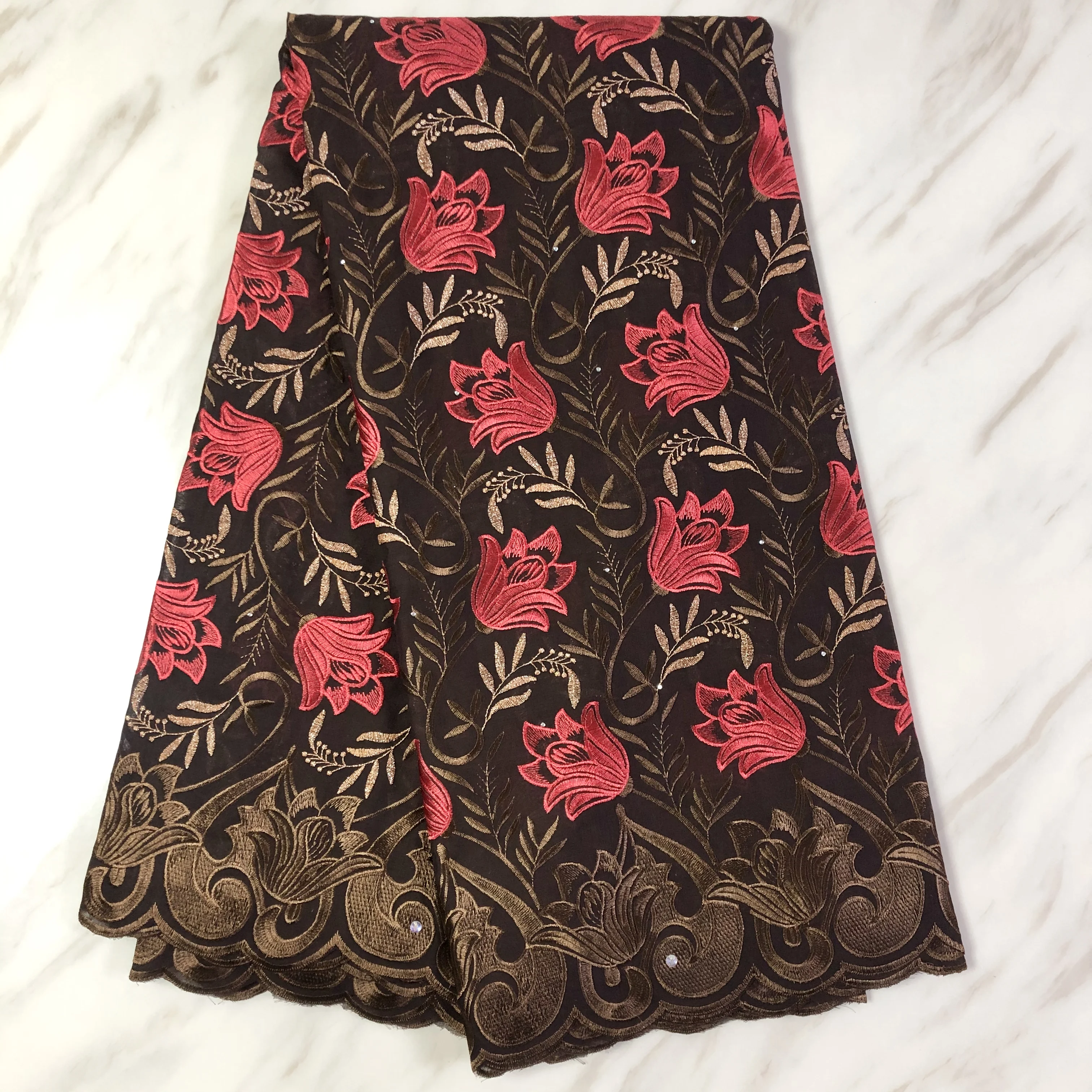 

New High Quality Swiss Voile Lace In Switzerland Onion Swiss Cotton Lace Fabric Embroidery Dress African Nigerian Lace Fabrics