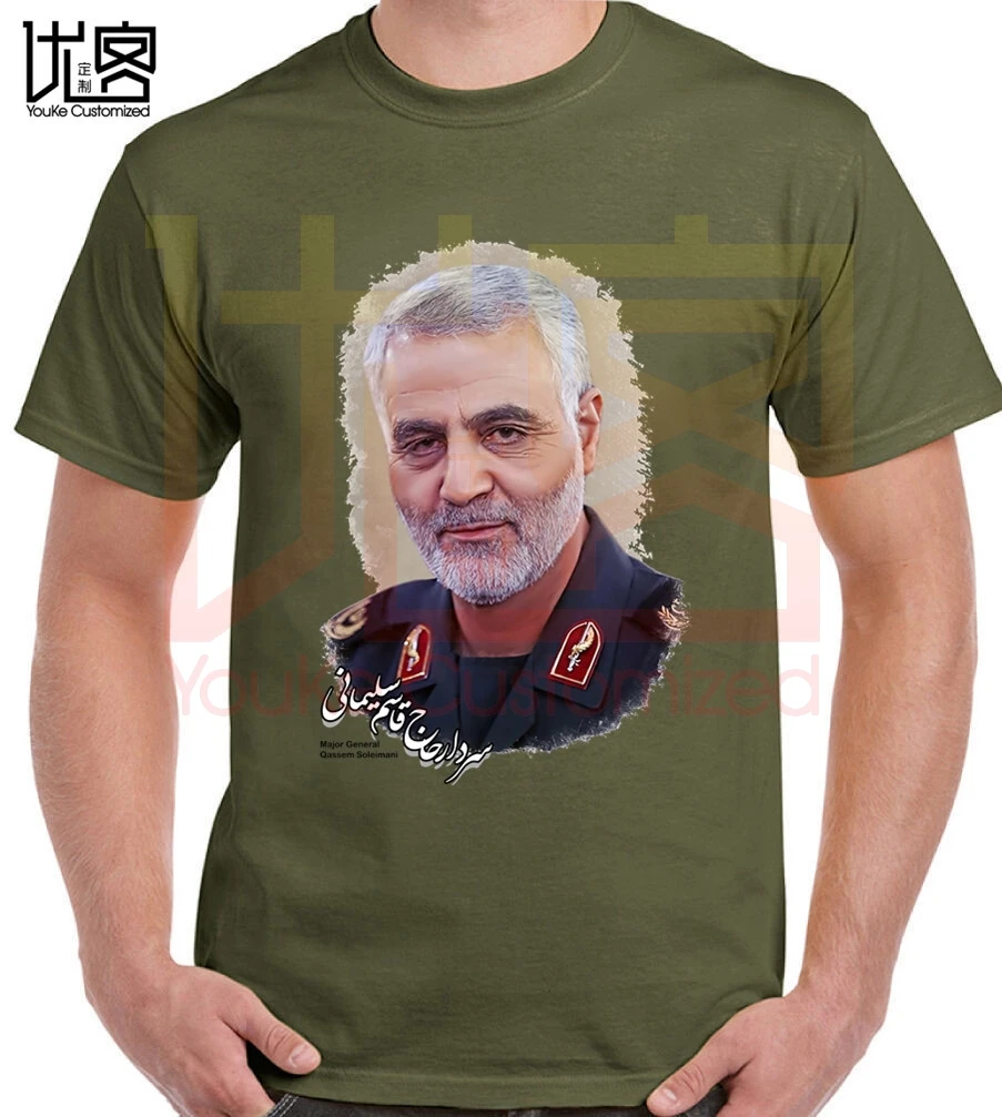 Iran hero Qassem Soleimani The commander of quds force футболка для мужчин и женщин из 100% хлопка с
