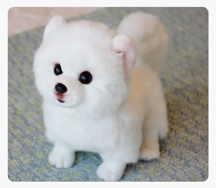 Милая плюшевая Померанская игрушка для собак высокое качество настоящая жизнь