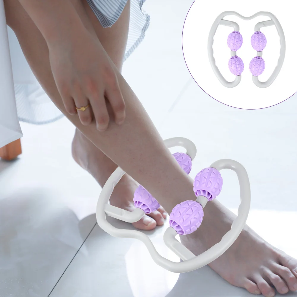 

Ring Leg Muscle Roller Handheld Leg Massager Deep Tools (Purple)