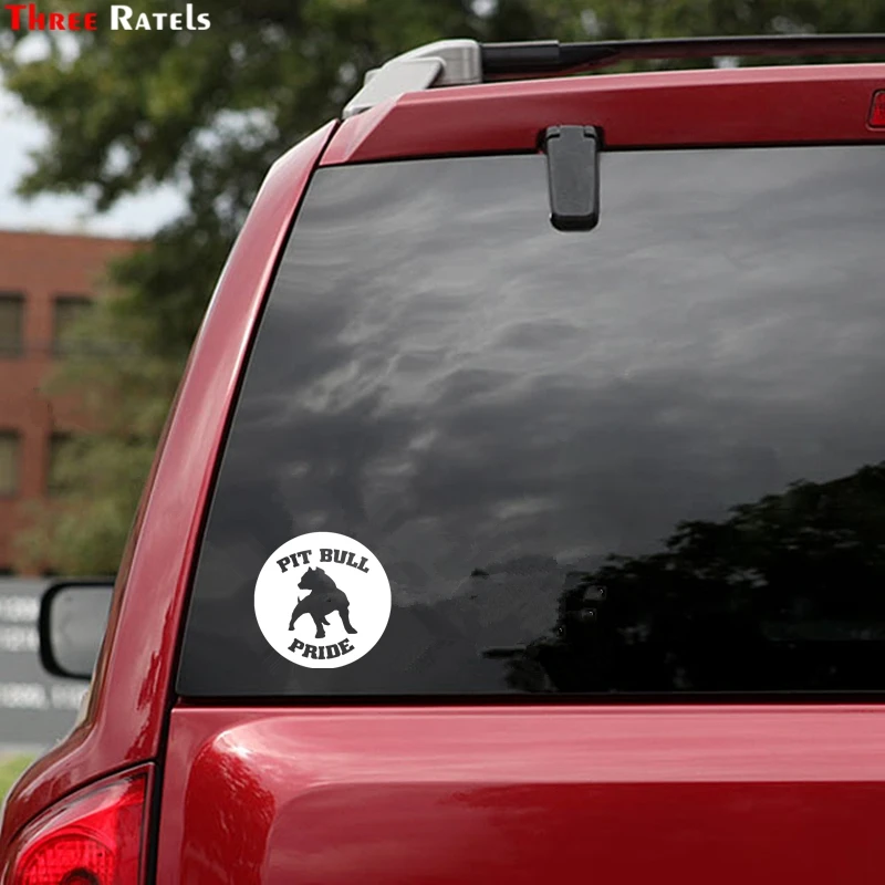 

Three Ratels FTZ-190# 15x15cm I LOVE MY PITBULL PVC Vinyl Sticker Pittie Bully Pit Bull for Wall Window Suitcase Laptop Mirror
