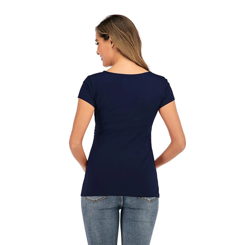 

2020 Women Maternity Clothes Short Sleeve breastfeeding T Shirt Casual Maternity Clothing for Pregnant Women Maternity Dress