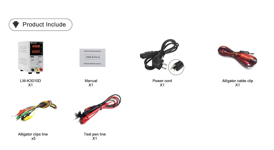 LW 3010D DC Питание 30V 10A красный 4 цифры по ценам от производителя Дисплей мини лаборатория Питание Регулируемый 110V 220V для телефона инструменты для ремонта компьютеров