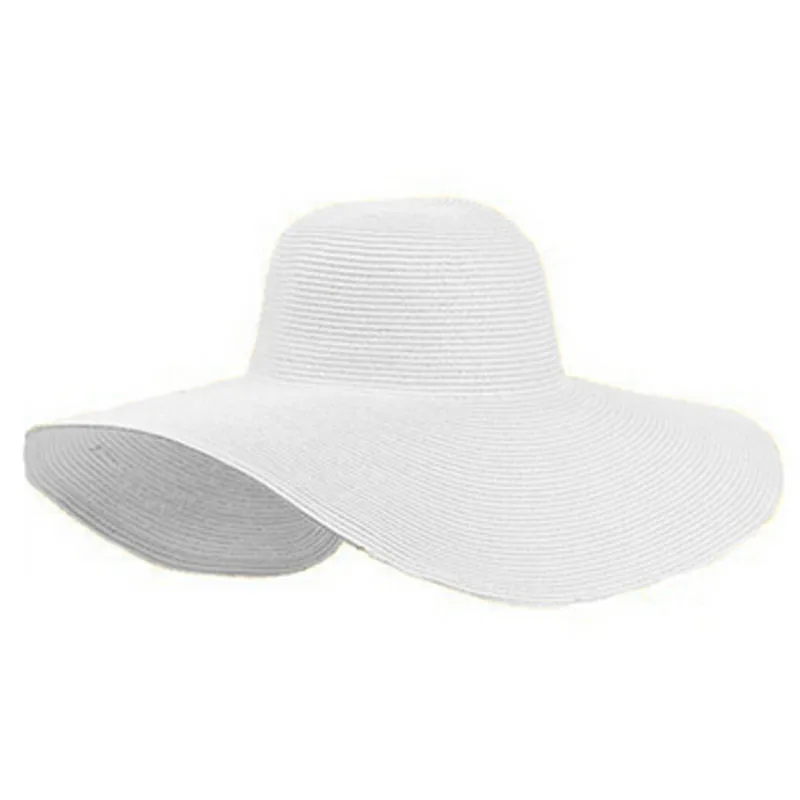 

2021Sun Hat Summer women folding wide-brimmed soft beach hat Sun straw hat WH hat and hat Gorros Y wide-brimmed hat
