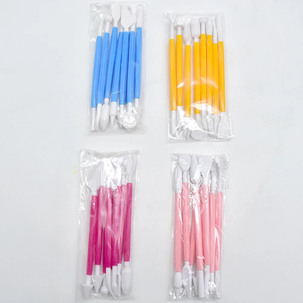 8 шт. розовая скульптура двойной сахар моделирование резак гладкая Полимерная