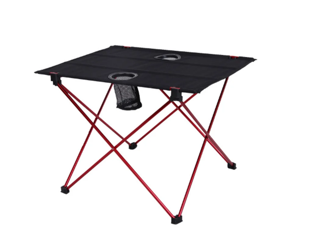 

Louis FashOutdoor Travel Leisure Folding Picnic Table Barbecue Party Camping Folding Table Aluminum Alloy Portable Camping Table