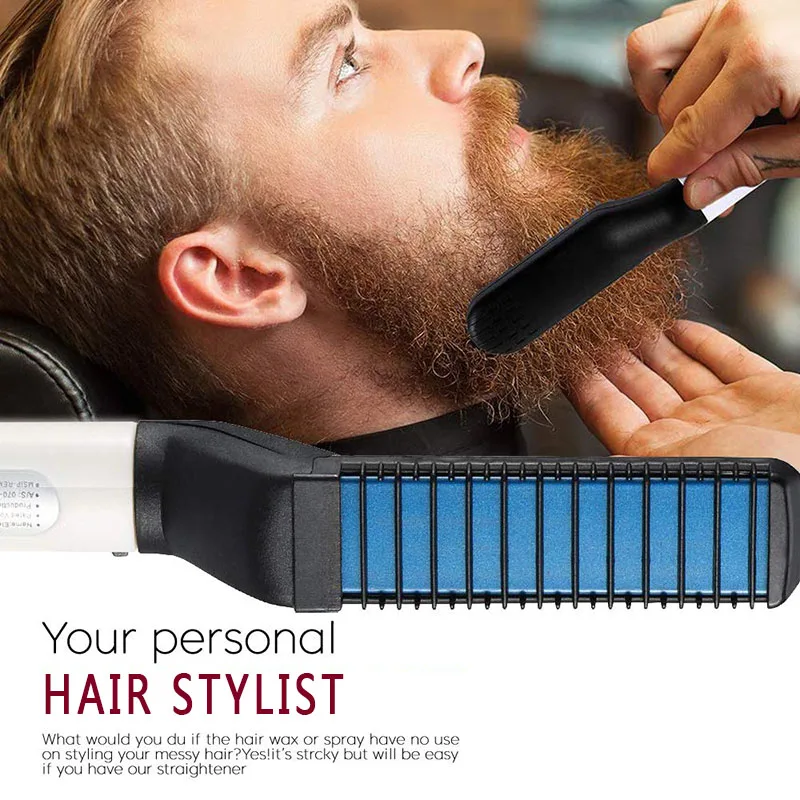 Многофункциональная расческа для волос выпрямитель бороды выпрямления Плойка