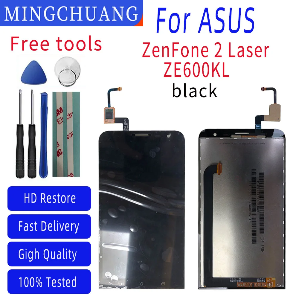 

6.0'' Display For ASUS ZenFone 2 Laser ZE600KL Z00MD ZE601KL Z011D LCD Display Touch Screen Digitizer Assembly Replacement Part