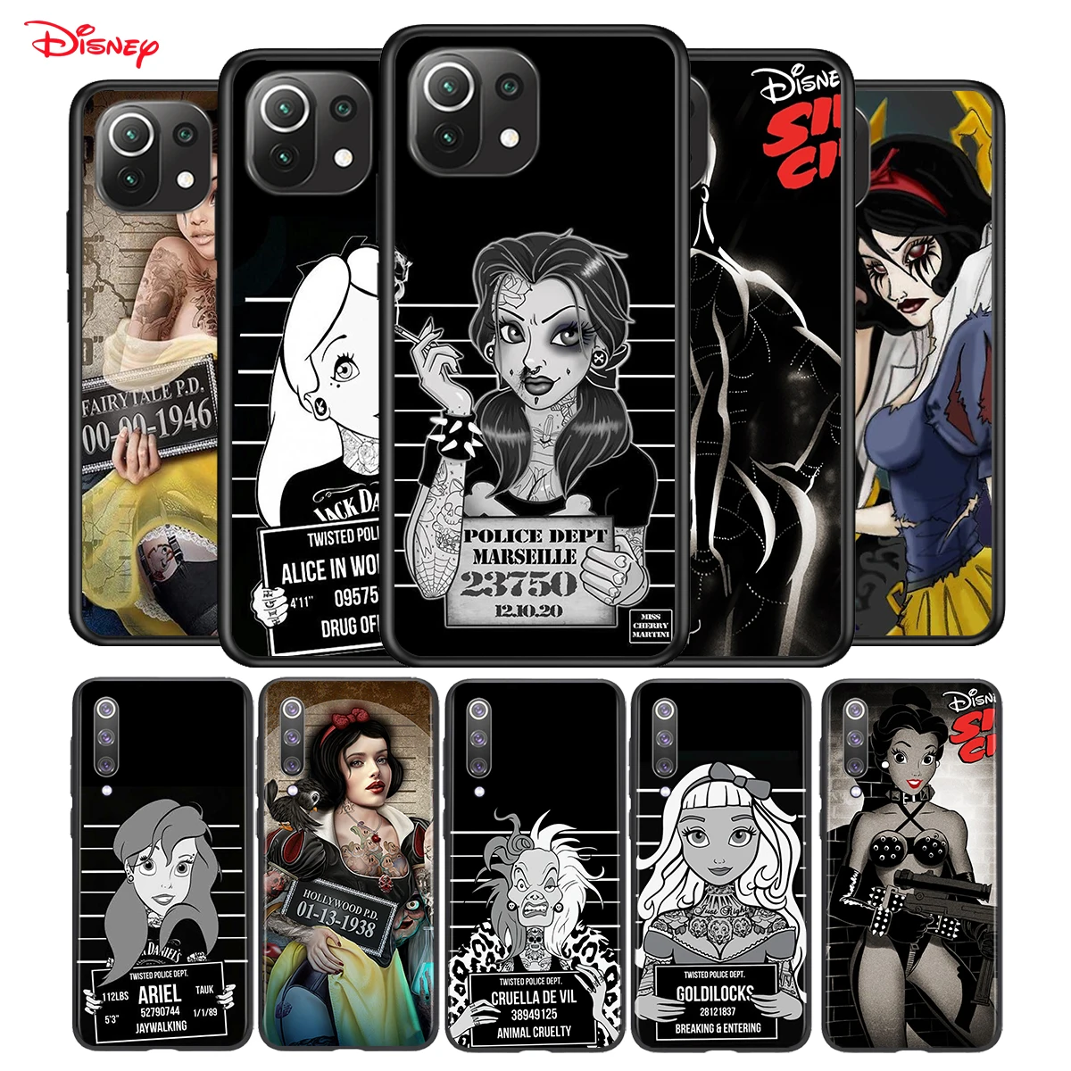 

Soft Silicone Cover Disney Bad Princess For Xiaomi Mi 11 11i 10i 10T Note 10 9 9T SE 8 Lite Pro Ultra Phone Case