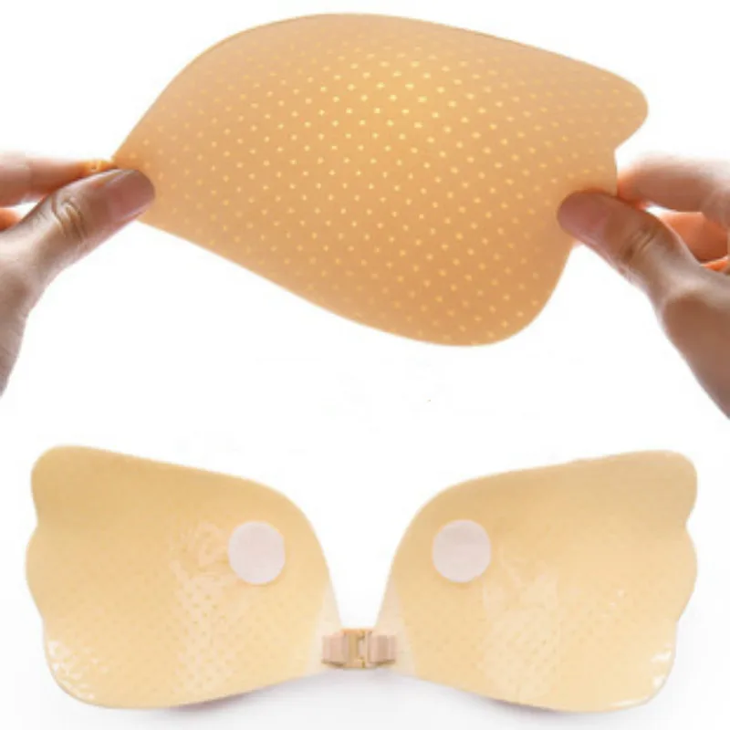 Силиконовый бюстгальтер увеличивающий рост невидимый лента дышащий