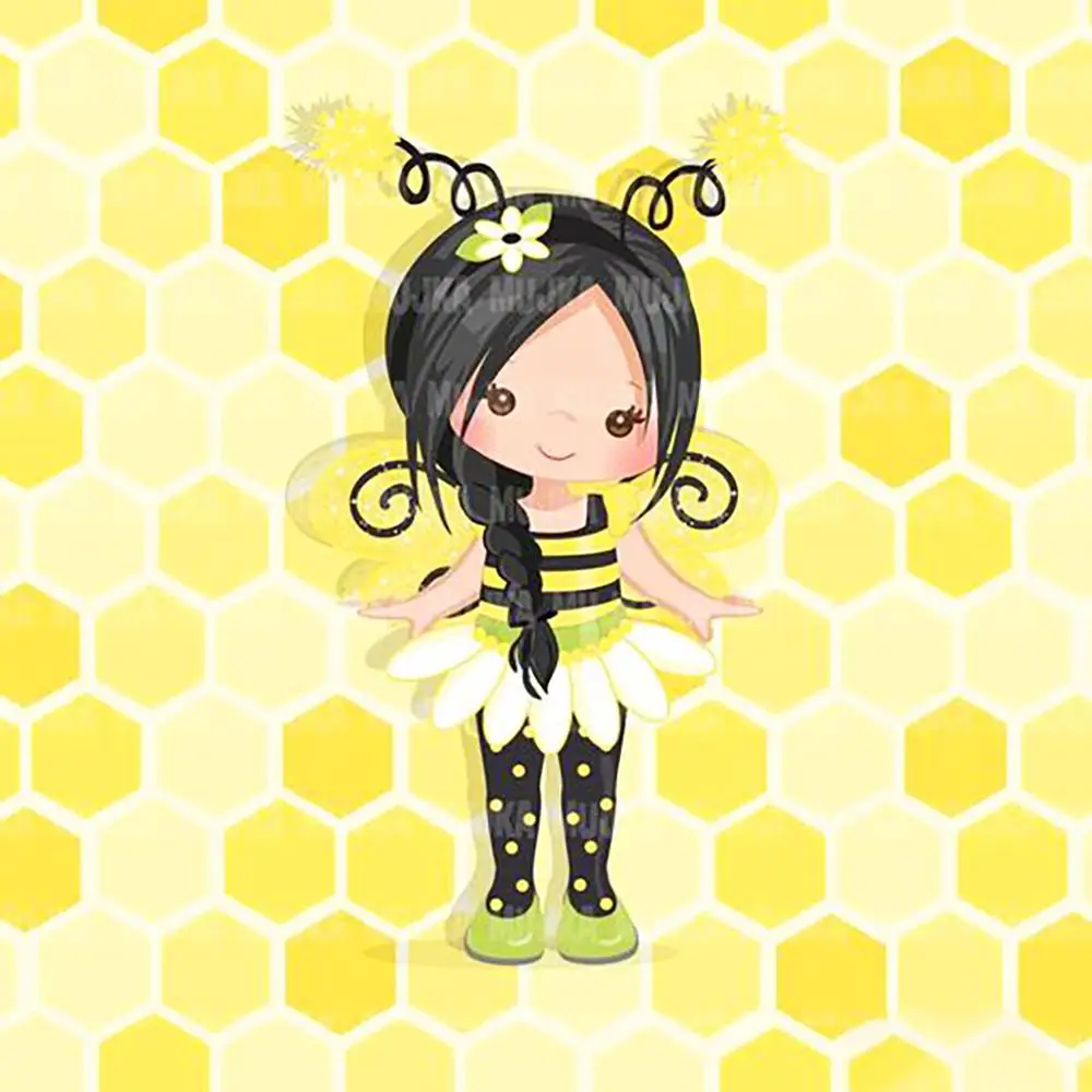 Металлический трафарет с изображением милой девушки-пчелы новинка Женский для
