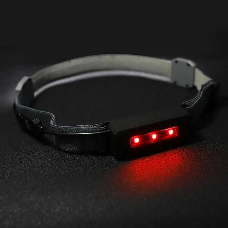 

LED Headlamp Sensor Headlight with Built-in Battery Flashlight USB Rechargeable Head Lamp Torch 5 Lighting Modes Work Light