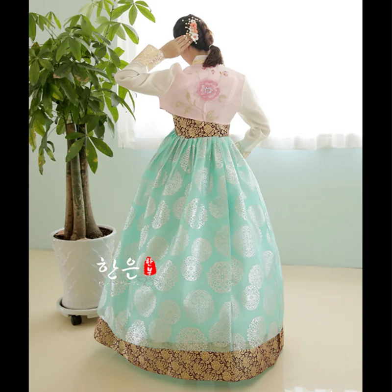 

Womens/Girl/Child Korean Hanbok Dress Costume Ethnic Dance Traditional Long Sleeve Cosplay Tailor-made Free Shipping