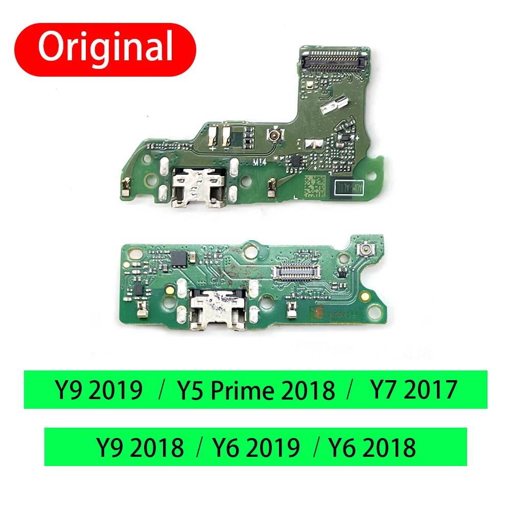 10 шт. полный оригинальный USB разъем для зарядки с микро гибким кабелем Huawei Y5 Y6 Y7 Y9