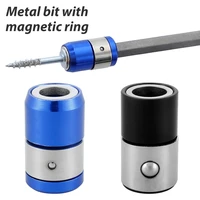 screwdriver bit universal head magnetic ring wear resistance stainless steel magnetizer sleeve drive holder non slip hand tools