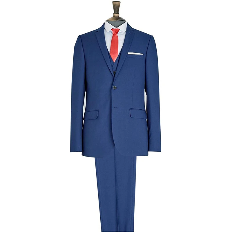 

Men's Classic Business Suits 3 Piece Tuxedos Formal Wedding Slim Fit Jacket Vest Pants Sets for Groom marriage Blazer Masculino