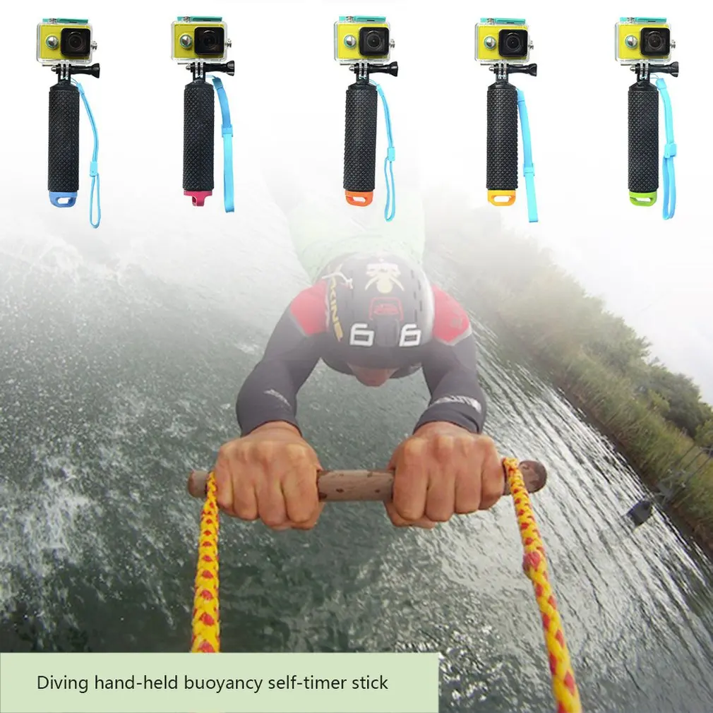 Поплавок рукоятка плавучий стержень палка монопод Штатив для Gopro Go Pro Hero 5 4 3 Xiaomi Xiomi Yi 2 4 K 4 K Экшн-камера